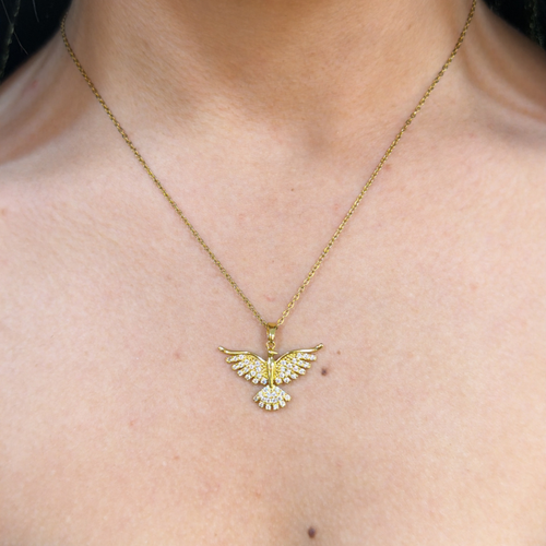 Anka Ku�u Gold Kolye