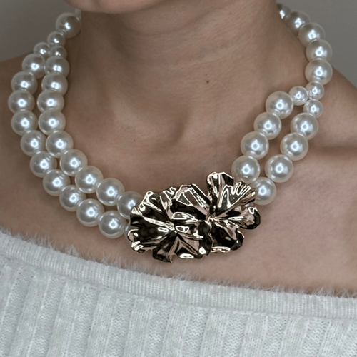 Luna Pearl �i�ek Kolye