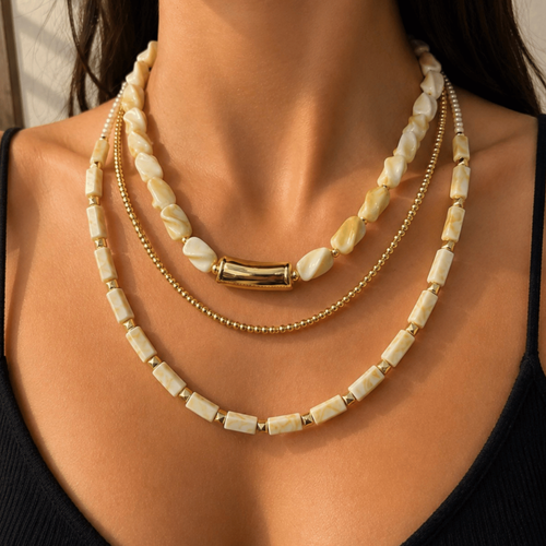Golden Ivory Katman Kolye