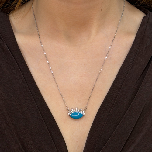 Sultan G�z� Kolyesi �elik G�m�� Rengi