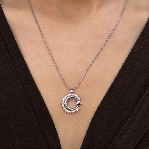 �elik Ay Y�ld�z� Kolye