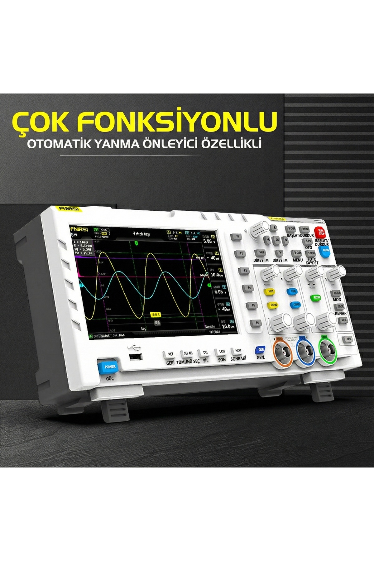 1014D 100MHz 1GSa/s 2 Kanal Dijital Osiloskop ve Sinyal Jeneratörü