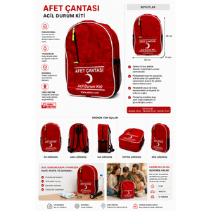 Afet ve Deprem �antas� K���k - BO� (40*30*14)