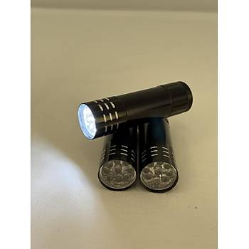 Led'li El Feneri - Siyah