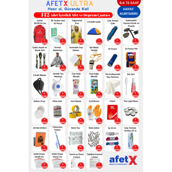 Afet ve Deprem �antas� - AFETX ULTRA