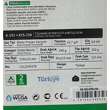 Orcamp Siboplu Kartu� Ocak Seti 230 gr