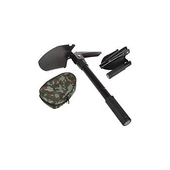 Orcamp Katlanabilir Metal Kazma, K�rek, Testere ve Pusula Seti