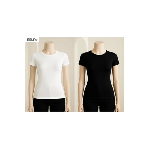 S�la Sella K�sa Kollu Bisiklet Yaka Body 2'li Set