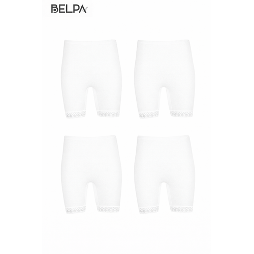 B�y�k Beden, Curve, Penye ��lik %100 Pamuklu Tayt 4'l� Paket