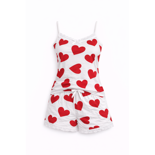 S�la Sella Bamboo Kad�n �ortlu Pijama Tak�m� � Ask�l� Dantel Detayl�