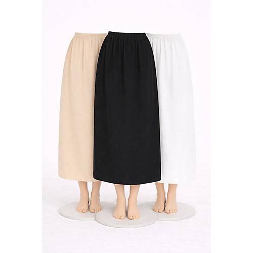 J�pon Kombinezon Astar, Uzun Tam Boy Etek Astar�, ��lik Astar, 3 Renkli Paket