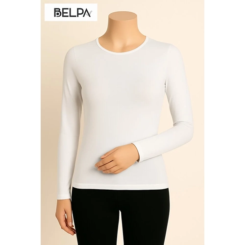 S�la Sella Kad�n Yuvarlak Yaka Uzun Kollu Atlet