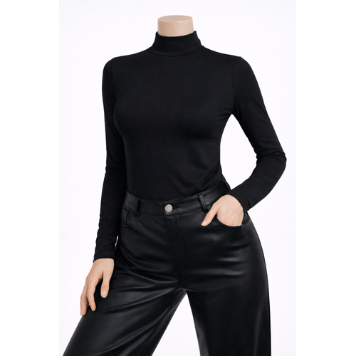 Kad�n Kahverengi Uzun Kollu Body Tekli