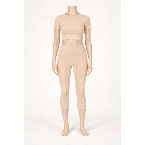 Diz Alt� %100 Pamuklu Penye Tayt, B�y�k Beden Tayt, Kapri Tayt