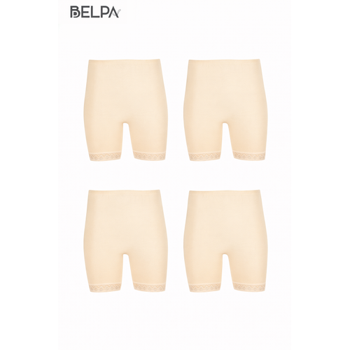 B�y�k Beden, Curve, Penye ��lik %100 Pamuklu Tayt 4'l� Paket