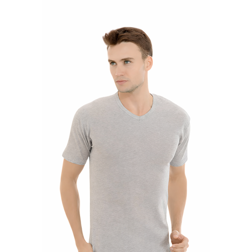 Ceylano�lu Ribana Erkek V Yaka Yar�m Kol Atlet 6'l� %100 Pamuk