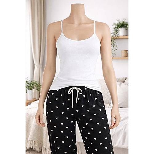 Kad�n Likral� Ip Ask�l� Atlet %95 Pamuk %5 Likra 3'l� Paket