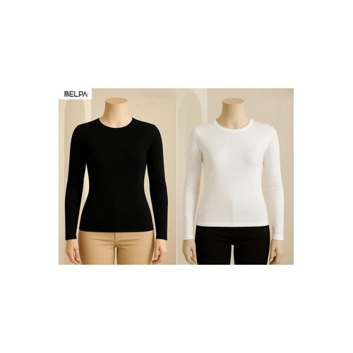 S�la Sella Uzun Kollu Bisiklet Yaka Body 2'li Set