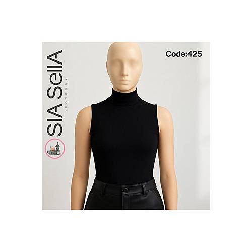 S�la Sella Siyah Kad�n Bo�azl� Atlet