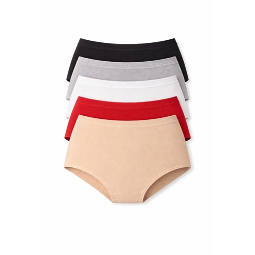 Ribana Kad�n K�lot %100 Pamuklu 5 Adet Renkli K�lot