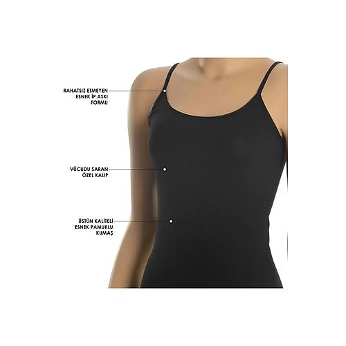 Akp�nar �ama��rlar� Kad�n �p Ask�l� Atlet 6'L� %100 Pamuklu