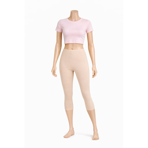 Diz Alt� Pamuklu Penye Tayt, Likral� Tayt, Kapri Tayt,, B�y�k Beden Tayt %95 Pamuklu %5 Tekli