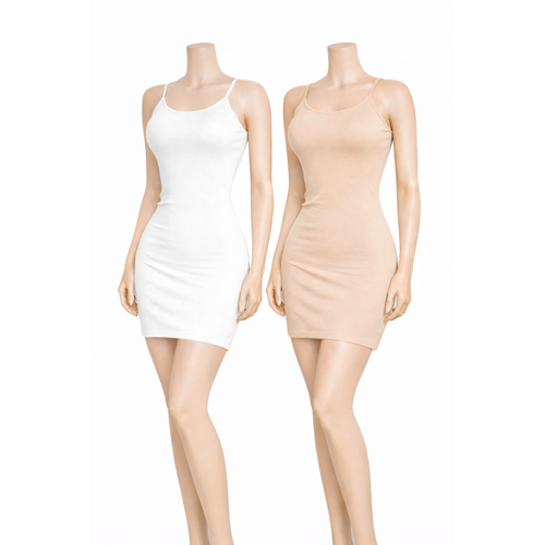 Likral� Ayarlanabilir �p Ask�l� Elbise Astar�, J�pon Elbise Astar�, Kombinezon 2'li Paket