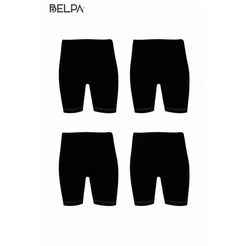 B�y�k Beden, Curve, Penye ��lik %100 Pamuklu Tayt 4'l� Paket