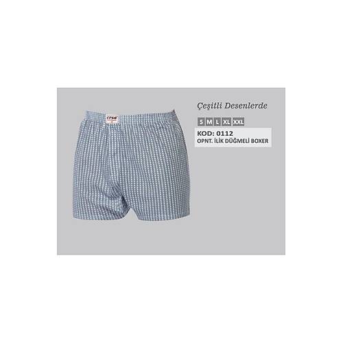 Ersa �� Giyim Erkek Emprime �lik D��meli Boxer 6'l�