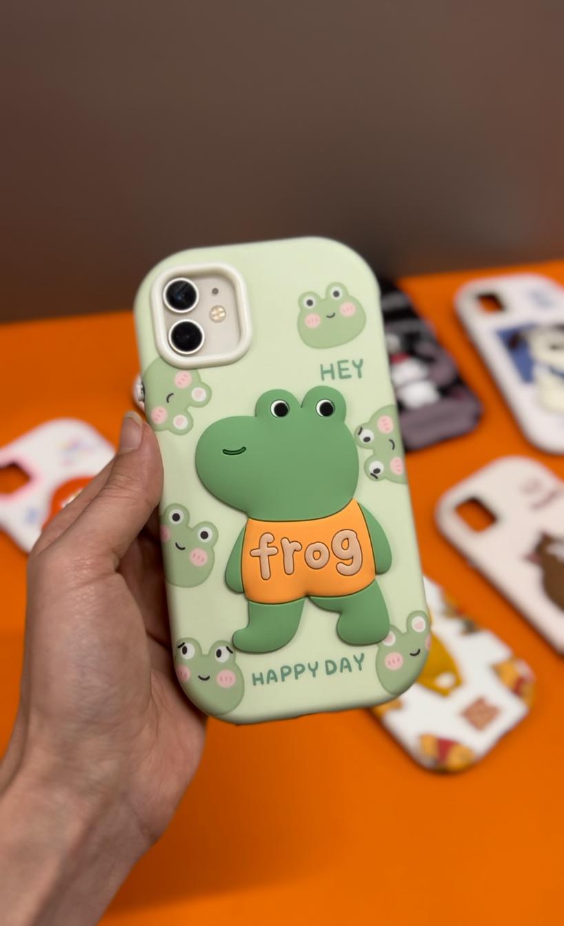 Sevimli Frog Figürlü Telefon Kılıfı