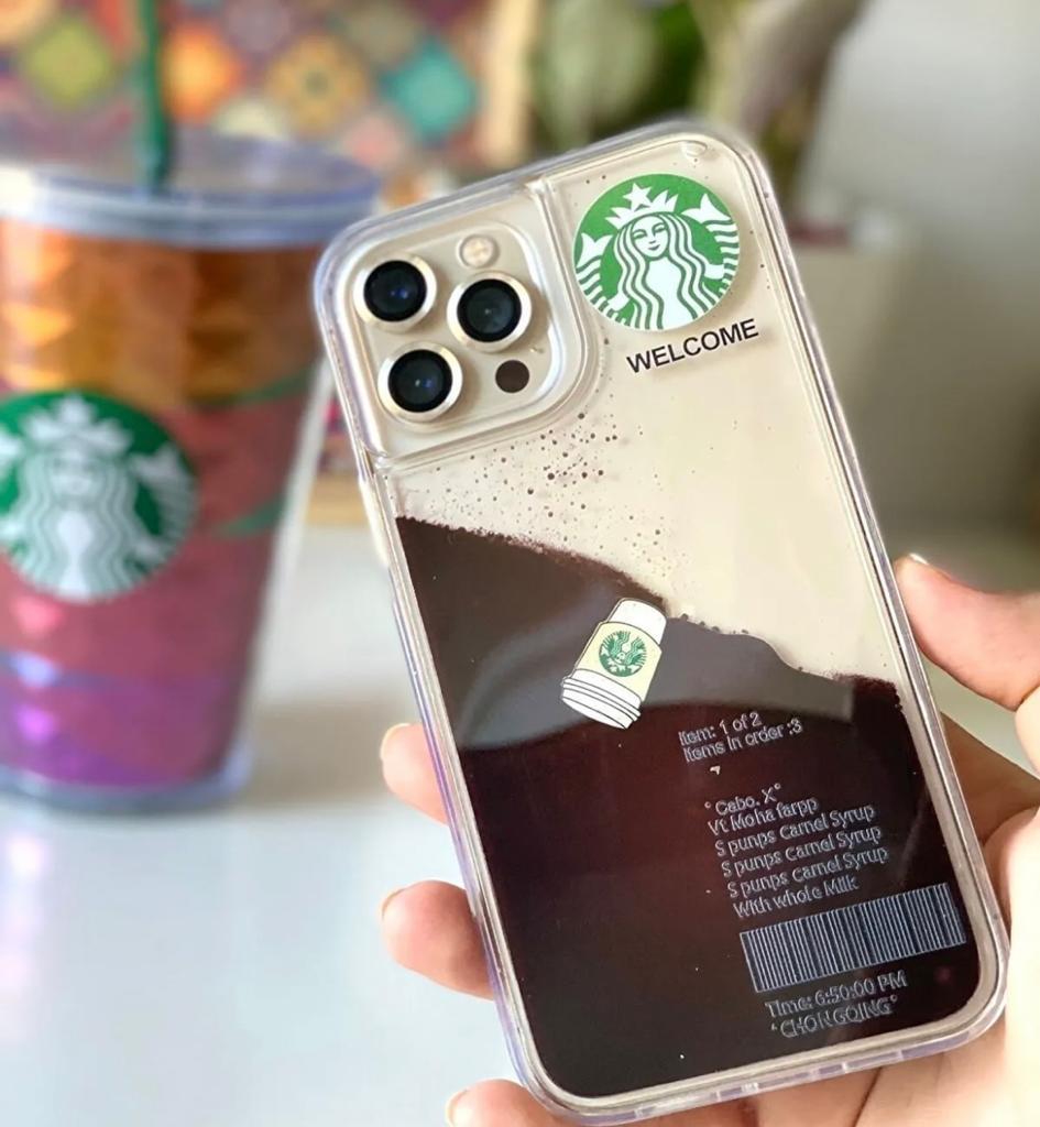 Iphone Uyumlu Kahve Akışkanlı Starbucks Kılıf