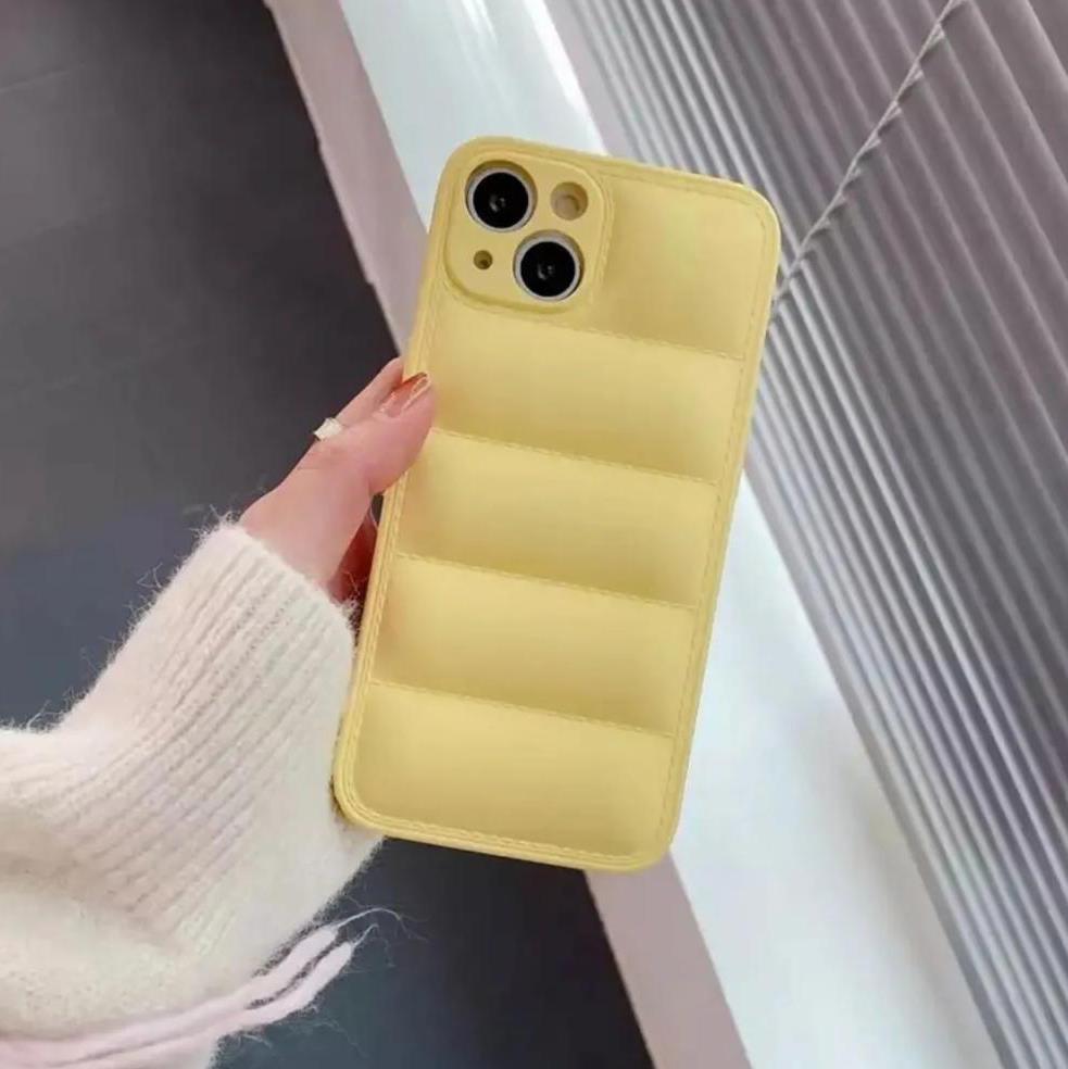 Iphone Uyumlu Puffer Kılıf Sarı