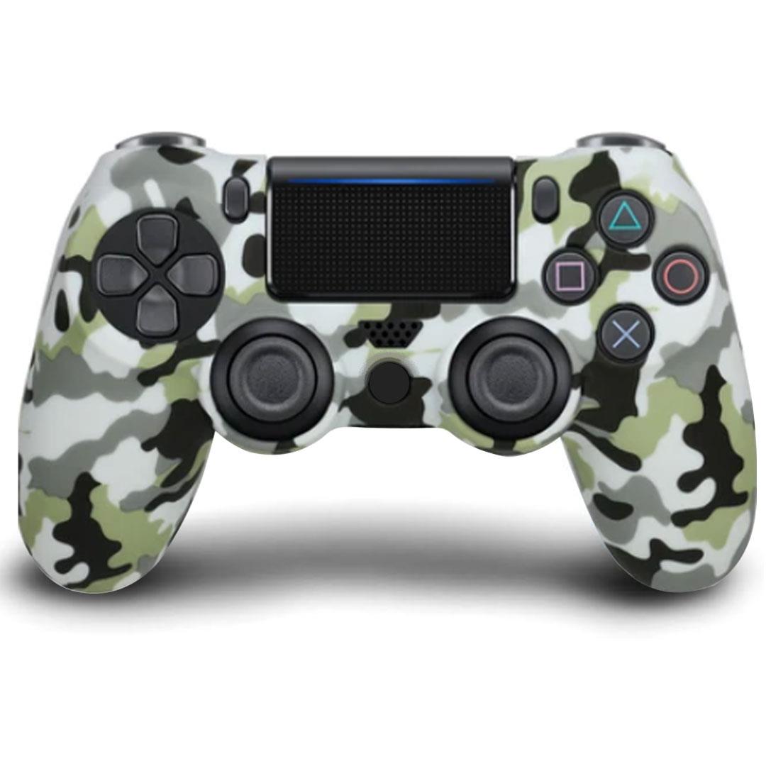 Doubleshock PS4 Uyumlu Kablosuz Titreşimli Oyun Kolu (Kamuflaj Desenli Gamepad)