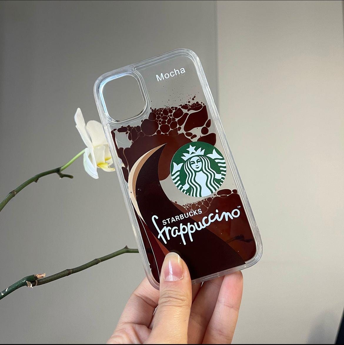 Iphone 11 Frappuccino Coffee Sulu Akışkan Mocha Kılıf
