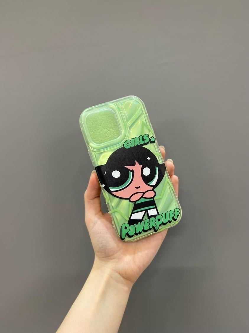 Iphone Uyumlı Powerpuffs Girl Yeşil Kılıf