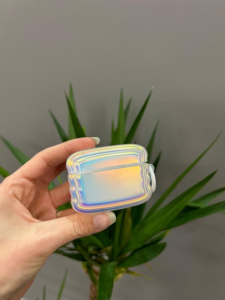 Airpods 3.Nesil Uyumlu Hologram Zigzglı Puf Koruyucu Kılıf