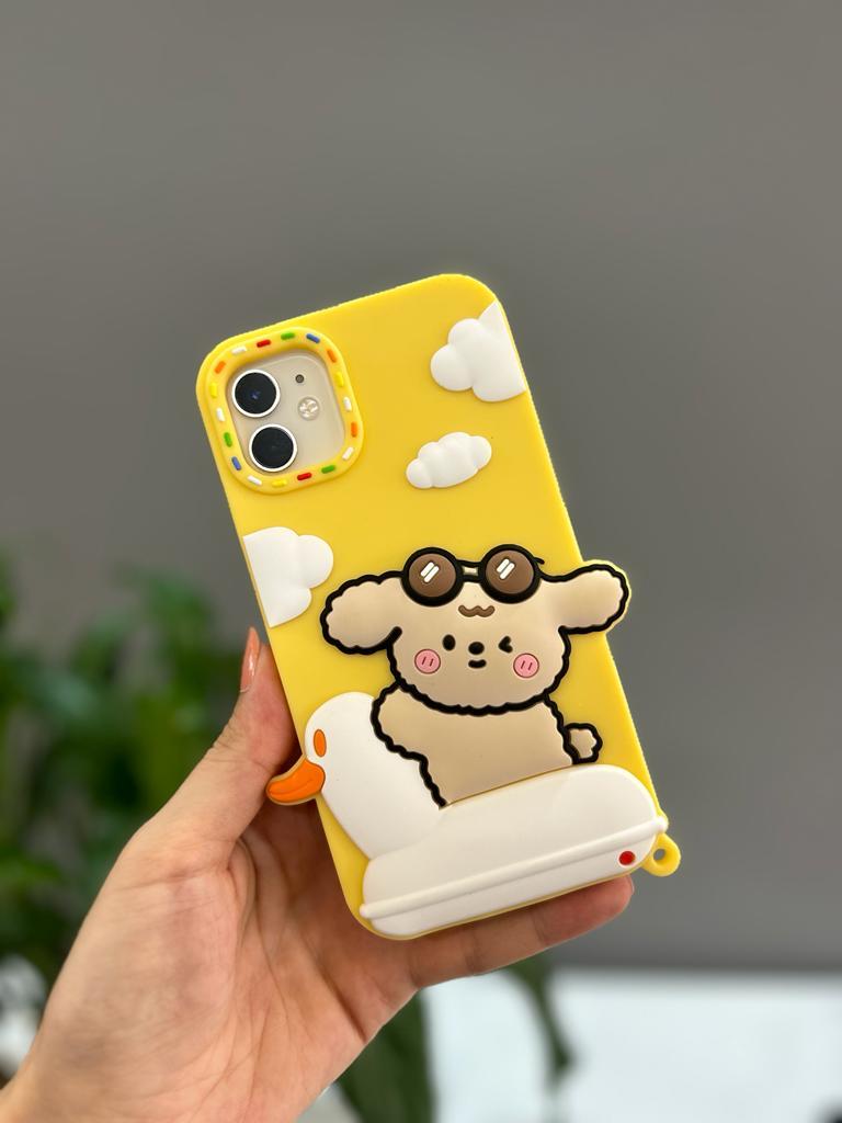 Iphone Uyumlu Sevimli Sarı Kılıf