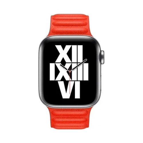 Mi7a Apple Watch Uyumlu Seri 7 6 5 4 3 2 Se 42MM / 44MM / 45MM Suni Deri Magnet Kordon