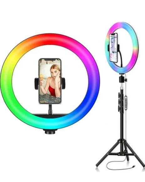 18 İnç Profesyonel RGB Ring Light Seti (Halka Işık ve Tripod)