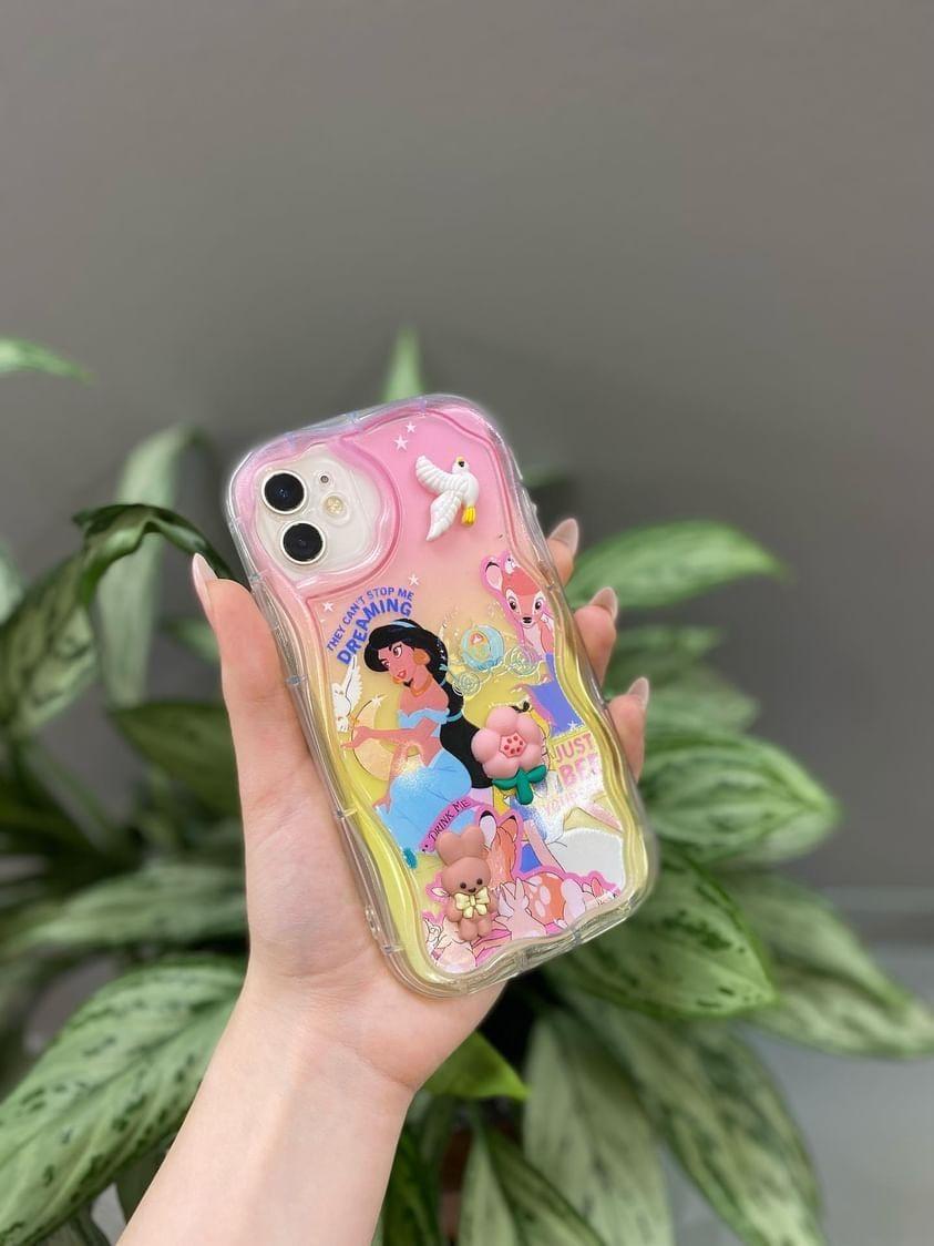 Iphone 11 Uyumlu Sevimli Figürlü Kılıf Pembe 