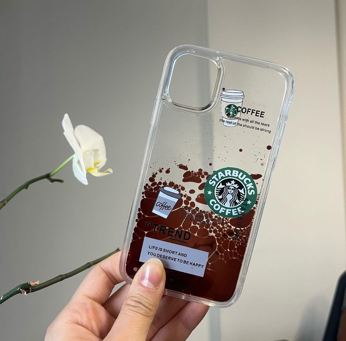 Iphone 11 Starbucks Coffee Sulu Akışkan Mocha Kılıf