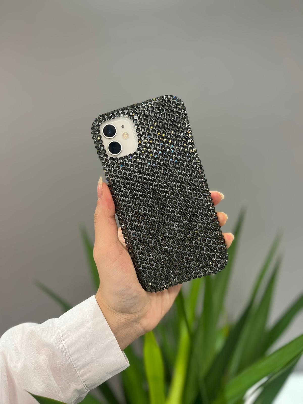 Iphone Uyumlu Taşlı Kılıf Siyah