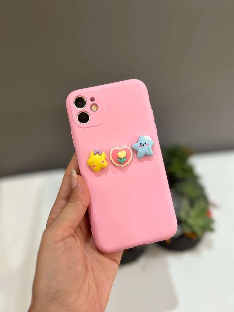 Pembe Sevimli Yıldızlı Kılıf