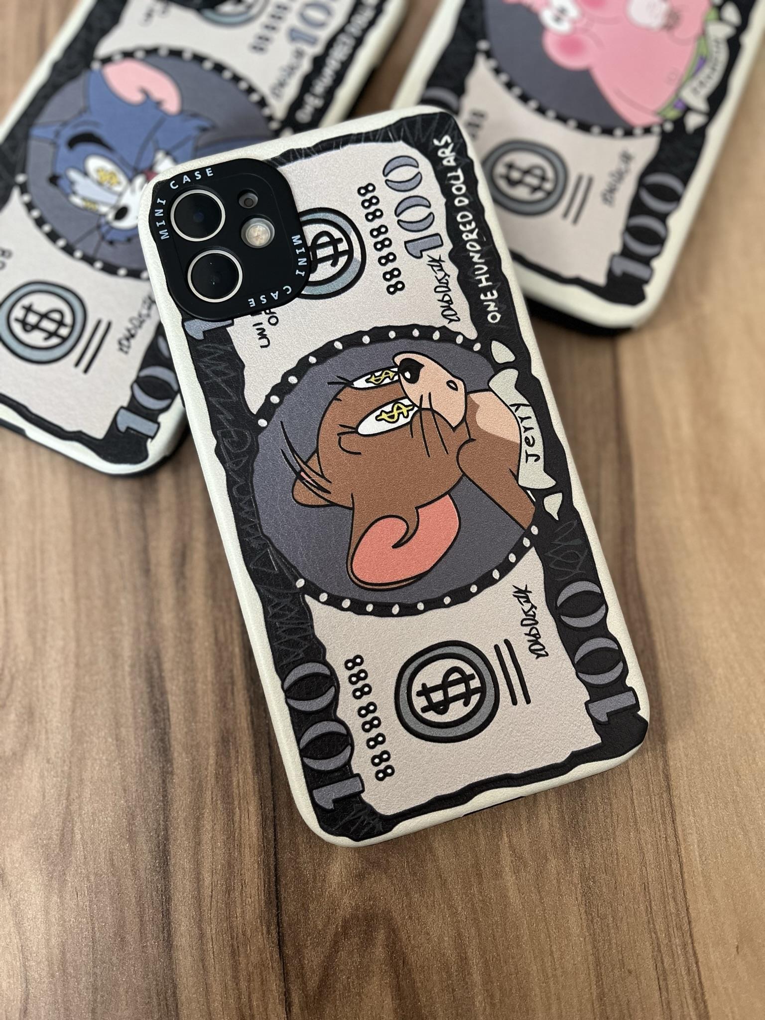 Iphone 11 Uyumlu Dolarlı Jerry Kılıf Kamera Korumalı Sevimli Tasarım