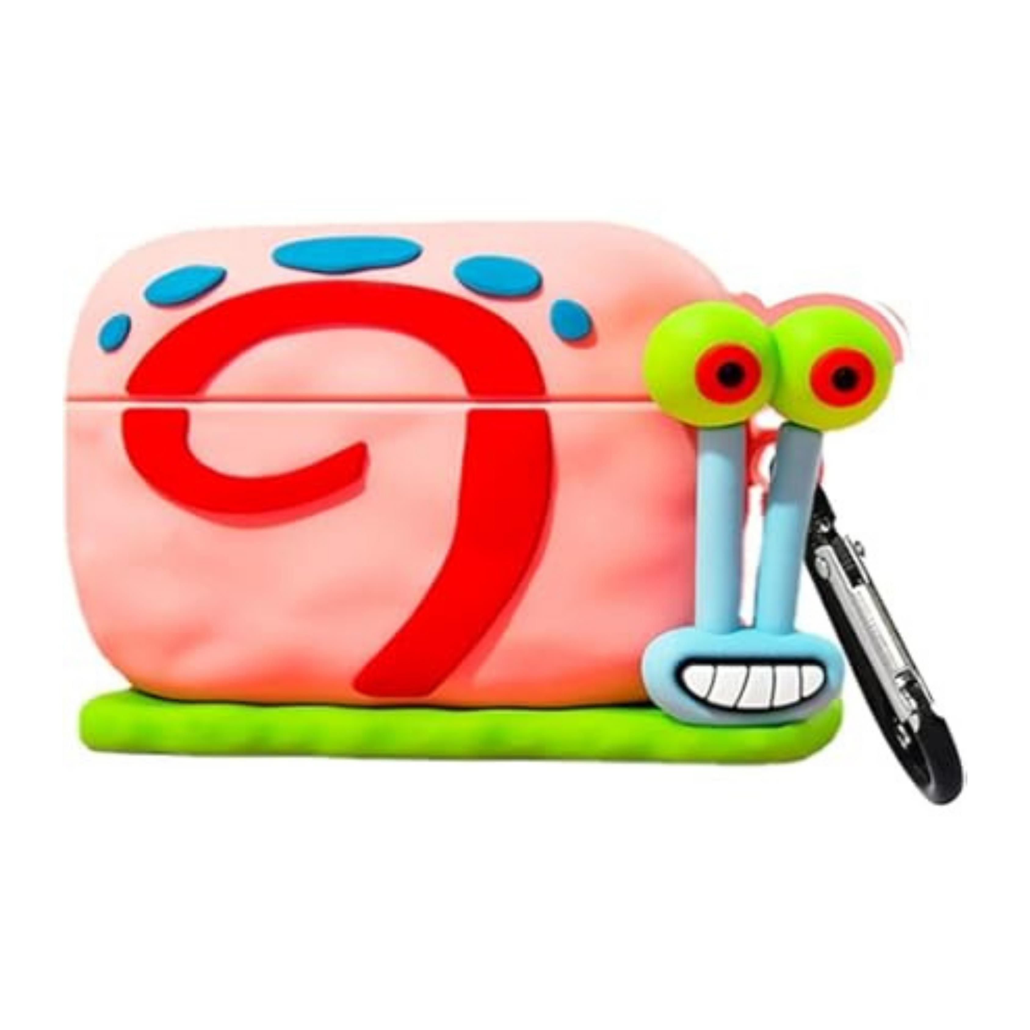 Airpods Pro 2. Nesil Uyumlu Sponge Bob Salyangoz Gary Figürlü Koruyucu Kılıf