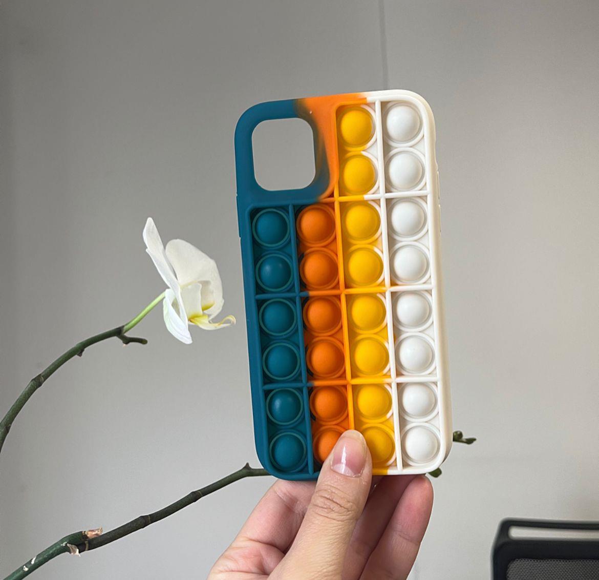 Iphone 11 Uyumlu Popit Model Kılıf Lacivert/Beyaz