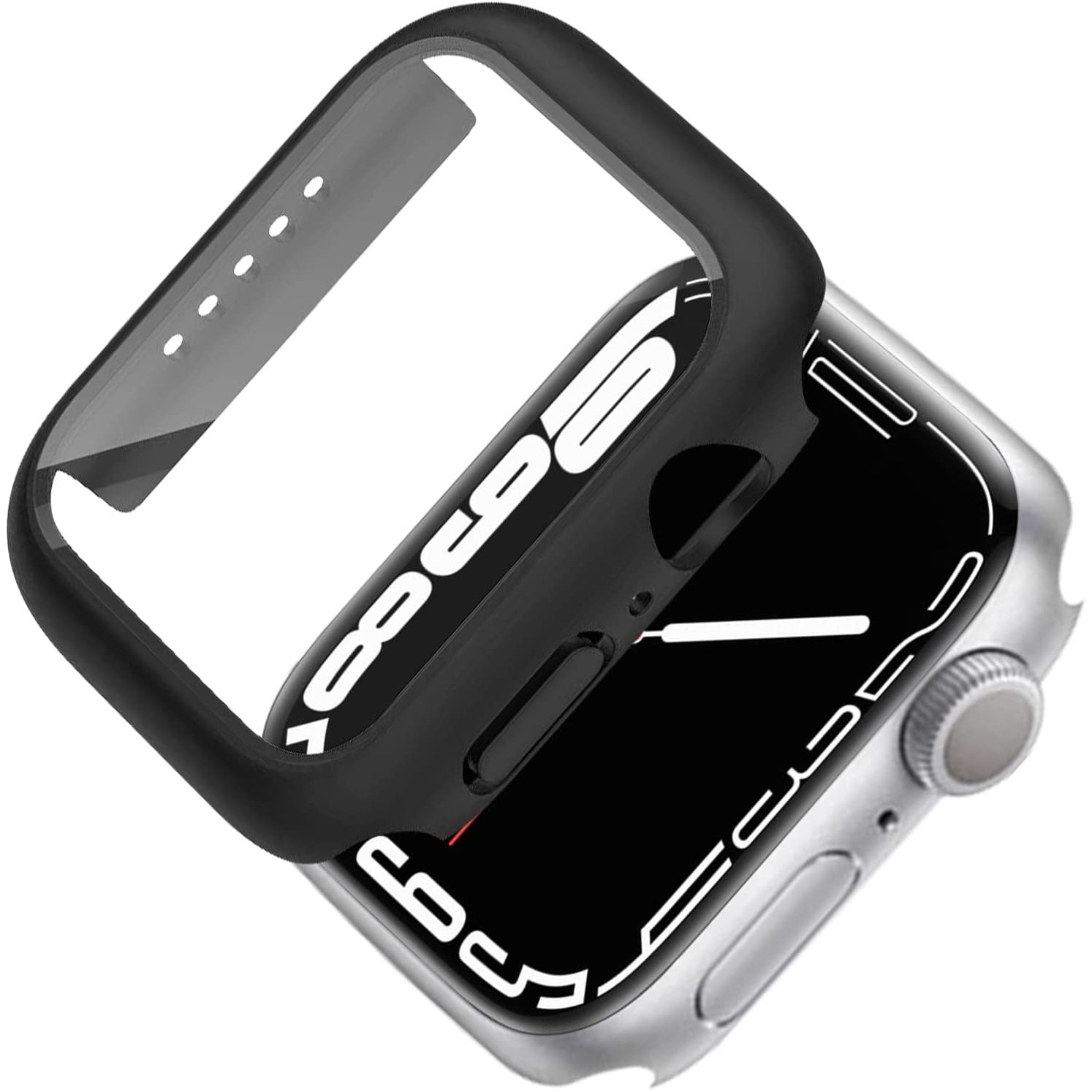 Apple Watch 7 41 Mm Uyumlu Kasa Ve Ekran Koruyucu 360 Tam Koruma Kılıf