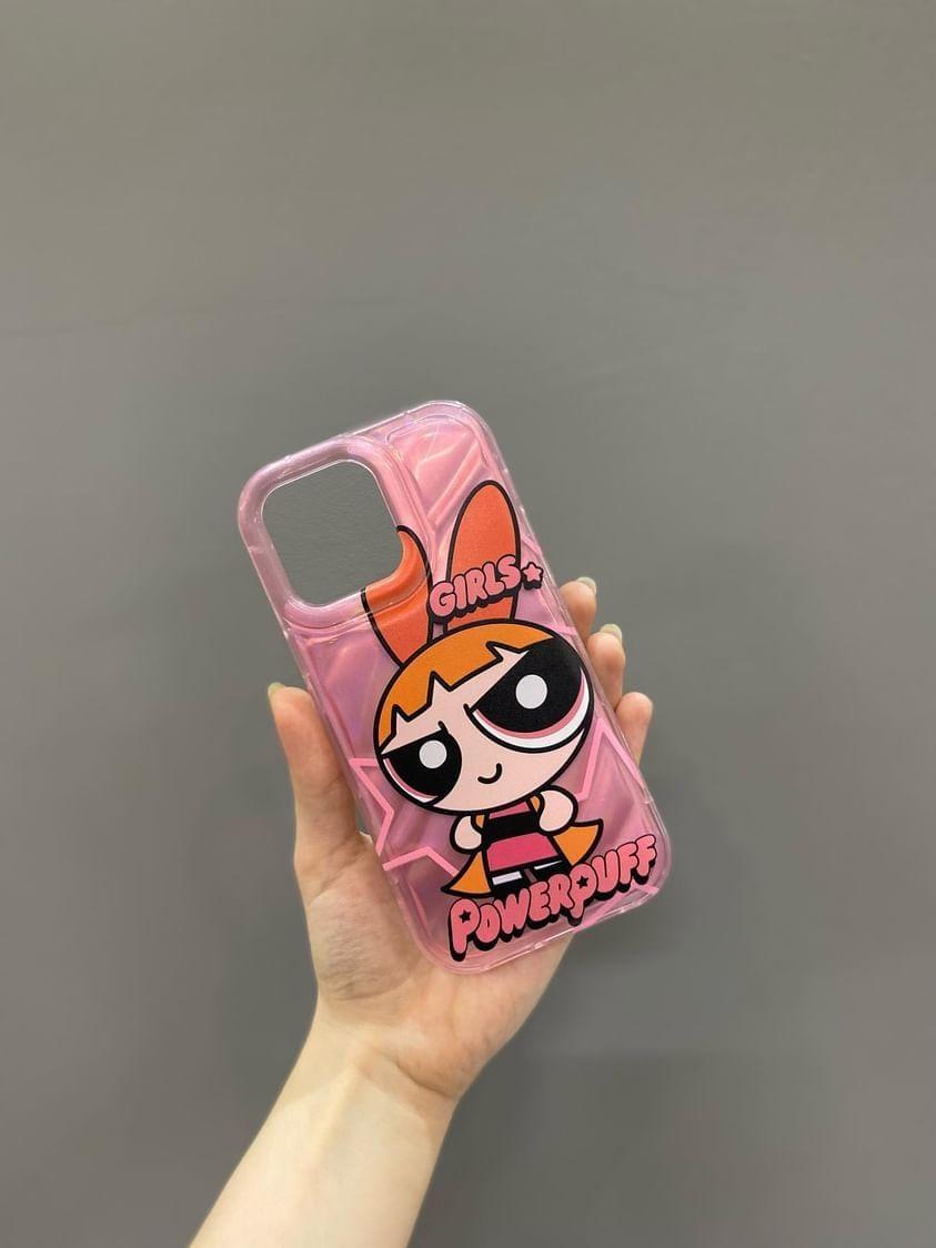 Iphone Uyumlu Powerpuffs Girl Pembe Kılıf 