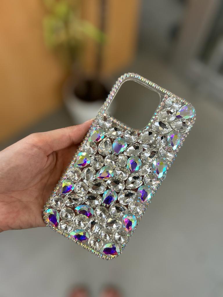 Iphone Swarovski Taşlı Hologram Kılıf