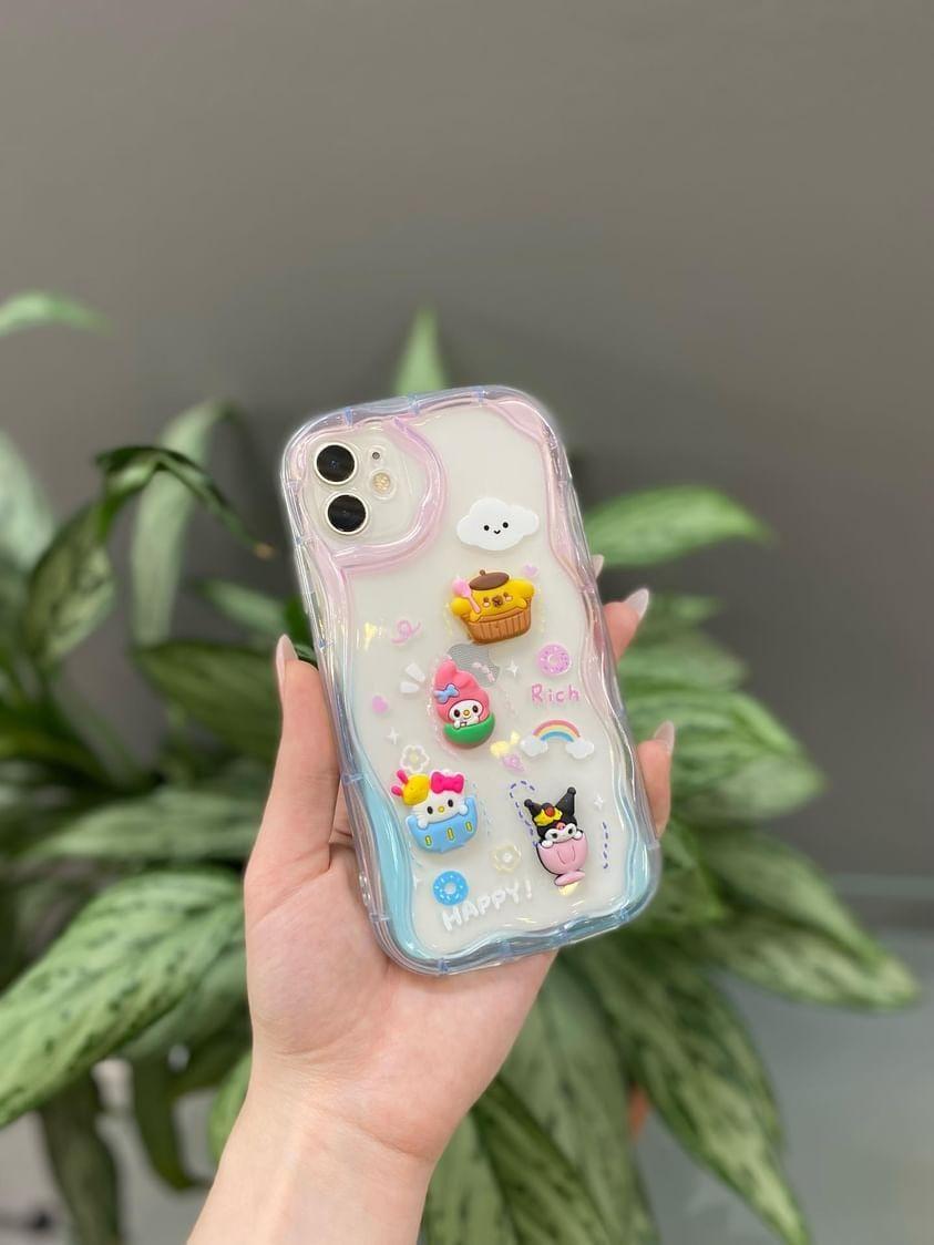 Iphone 11 Uyumlu Sevimli Figürlü Şeffaf Kılıf